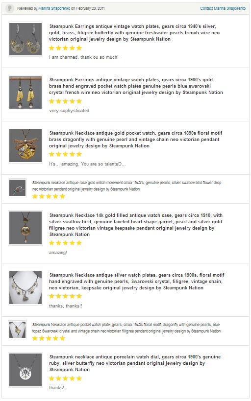 Steampunk butterfly Earrings watch parts review