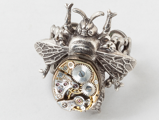 Steampunk rings bumblebee maria sparks