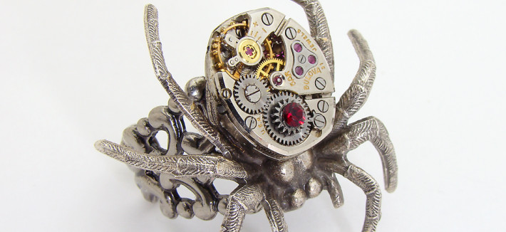 steampunk ring clockwork spider maria sparks 980